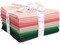 Fat Quarter Bundle -100% Cotton | Pure Solids | Pink & Emerald Greens l Mix Colors | Quilting Soft Fabric | Special Gift